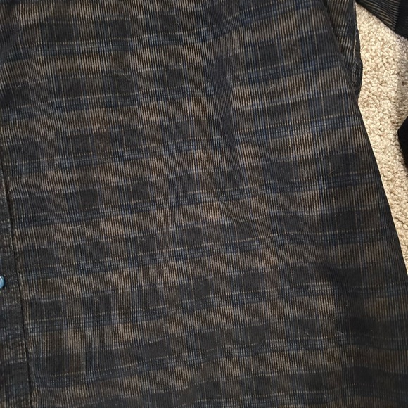 Carbon 2 Cobalt Corduroy Plaid Long Sleeve Button Down. Cozy. Rugged. EUC. XL - Picture 3 of 12